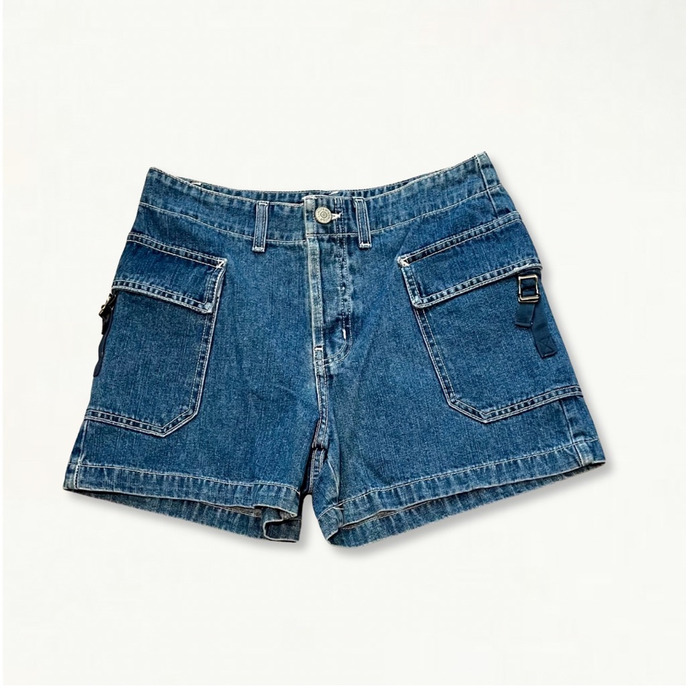 SOLD Vintage 90s Y2K The Limited Denim Jean Carpenter Utility Shorts